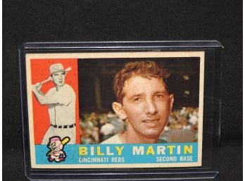 1960 Topps HOFer NY Yankees Billy Martin Baseball Card