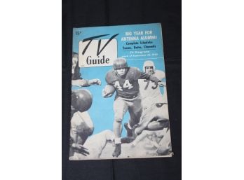 Rare 1950 Football Cover TV Guide Magazine