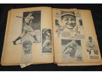 1930s Sports Scrapbook With Boxing Footnall And Baseball