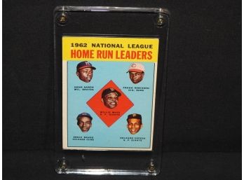 1963 Topps HOFers Aaron Mays Banks Robinson Baseball Card Highly Sought After