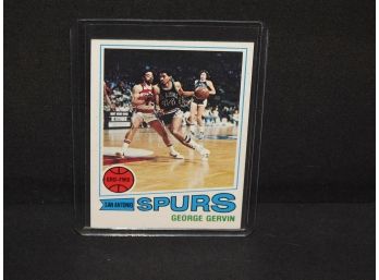 1977 Topps HOFer George Gervin Basketball Card