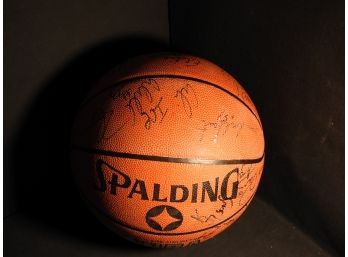 Signed Full Size Basketball By The Team Phoenix Suns In The 90s With COA