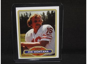 Joe Montana NFL Custom Players Football Card