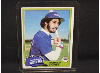 1981 Topps Harold Baines ROOKIE Card