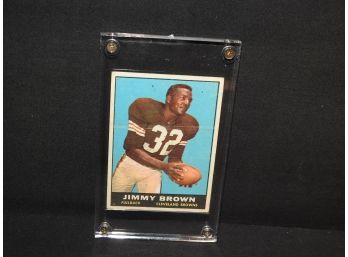 1961 Topps HOFer Jim Brown Football Card