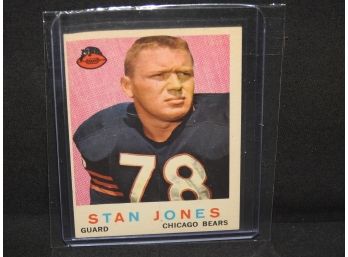 1959 Topps Chicago Bears Star Stan Jones Football Card