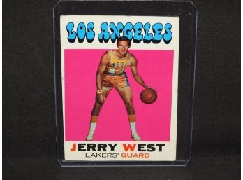 1971 Topps HOFer Jerry West Basketball Card He Is The NBA Logo