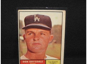 1961 Topps HOFer Don Drysdale Baseball Card
