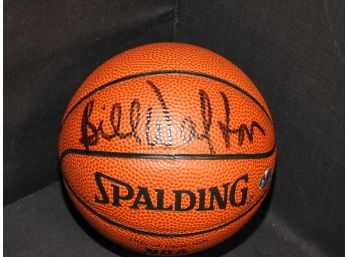 Signed HOFer Bill Walton Mini Basketball With COA Celtics Star
