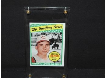 1969 Topps Hall Of Famer Johnny Bench Baseball Cards