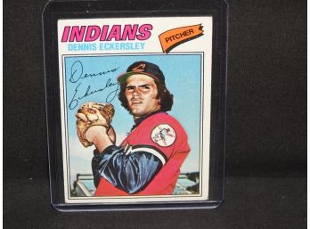 1977 Topps HOFer Dennis Eckersley Baseball Card