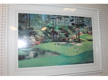 Large Golf Course Art Print In Frame
