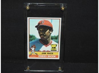 1976 Topps Hall Of Famer Jim Rice ROOKIE Baseball Card
