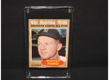 1962 Topps HOFer Whitey Ford NY Yankees Baseball Card