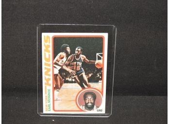 1978 Topps HOFer Earl The Pearl Monroe Basketball Card