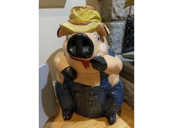 Decorative And Colorful Pig Statue 24' H