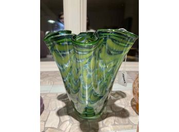Makora-Style Vase (Unsigned) 13' H