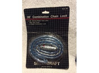 Steelcraft 36' Combination Lock/Chain New In Package