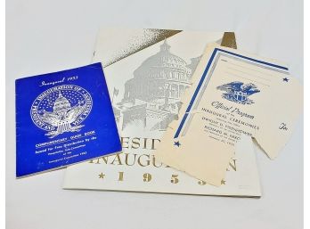 1953 Eisenhower Presidential Inauguration Program And Guide Book