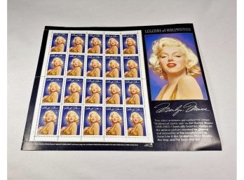 Check *****Marilyn Monroe's Stamp Sheet