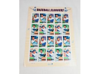 Baseball Legends Stamp Sheet