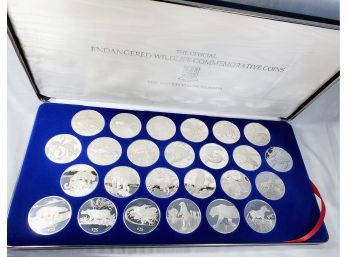 Amazing Set----The Official British Virgin Islands Endangered Wildlife Silver Coin Collection