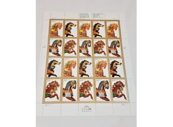 32 Cent Carousell Stamp Sheet Of 20