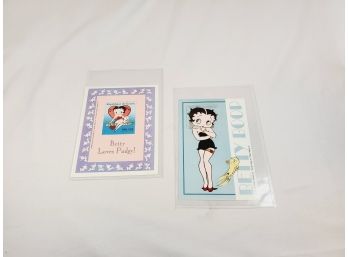 2 Betty Boop Stamp Sheets With Cert