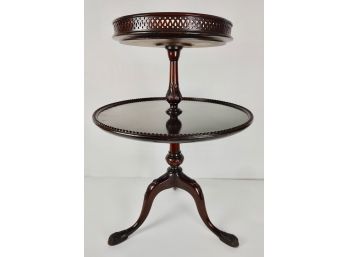 Vintage Mahogany Two Tier Occasional Table
