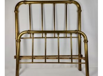 Vintage Three Quarter Brass Bed