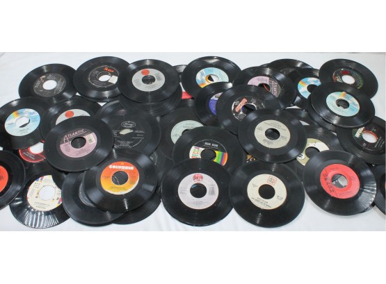 Vintage Vinyl 45 RPM Records-All Genres - Elvis, Cyndi Lauper, Alabama, Everly Brothers And More - Lot #1