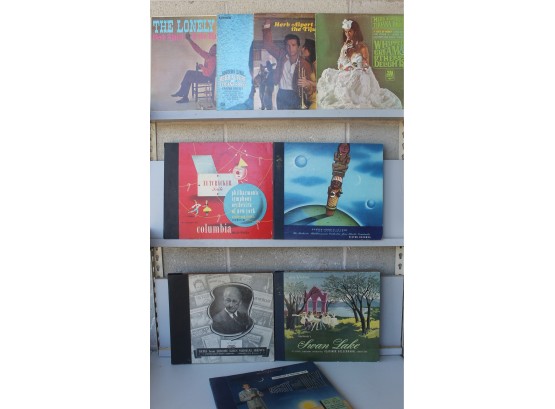 Group Of Nine Classical & Jazz Record Albums W/Herb Albert, Swan Lake, Nut Cracker, Cole Porter, 33's & 78's