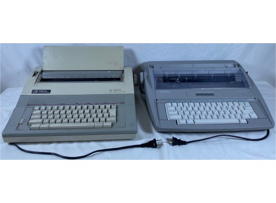 Smith Corona XL2800 Spell Write Dictionary & Brother SX-4000 Electronic Typewriter