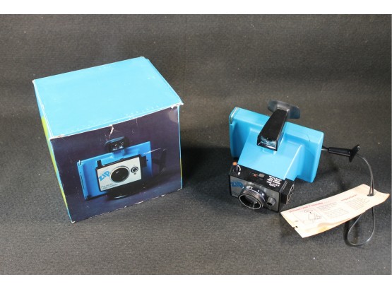 Collectible Vintage Polaroid Electric Zip LAND CAMERA Instant Film Camera Blue