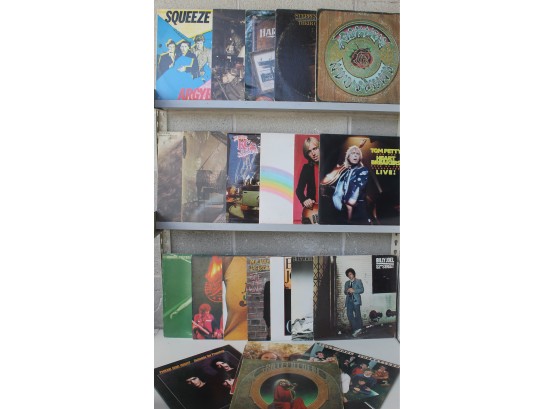 Groups Of 22 Classic Rock LP's With Grateful Dead, Billy Joel, Tom Petty, Michael Jackson, Led Zeppelin Etc.