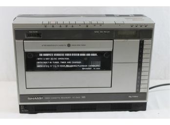 Vintage Sharp Portable VHS Video Cassette Recorder VC-3500