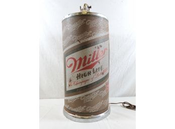 Vintage Miller High Life Metal Beer Can 23' Table Lamp