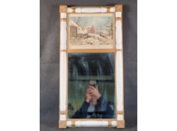 Great Vintage Currier & Ives Print & Wall Mirror