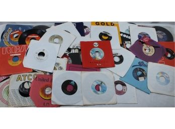 Vintage 45 RPM Records -Reba, Brooks & Dunn, Starship, Wynonna, Lionel Ritchie, Freddy Fender & More Lot#6