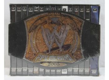 New Sealed 2005 WWE World Wrestling PPV Rewind Collectors Edition DVD Boxed Set