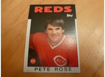 Pete Rose Topps 741 1986 Baseball Card