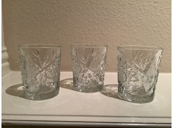 3 Libbey USA  High Ball Highball Glasses About 4 Inches Tall