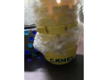 Lot Of Yellow Camel Cigarette Ashtrays Plastic