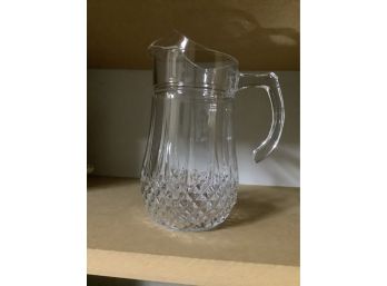Glass Pitcher Approximately 12 Inchesapproximately 12 Inches Tall