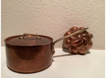 Copper Mold And Copper Pan With Lid