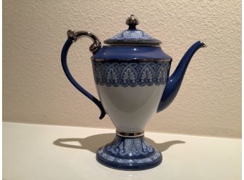 Bombay Tea Pot Blue And White Beautiful Condition 11 X  5 X 13.