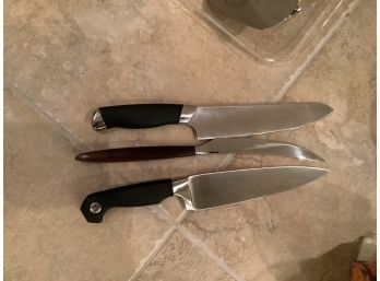 Lot Of Three Knives Farberware And Hoffritz 13