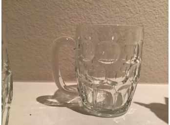 7 Glass Mugs. 5 X 5.
