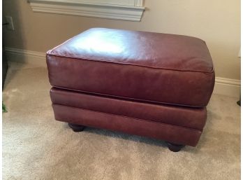 Robb & Stucky Brown Leather Express Ottoman/footstool 29 X  24 X 18