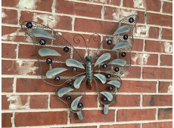 Metal Butterfly Wall Display Great For Garden